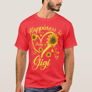 Happiness Is Being A Gigi Sunflower Mothers Day Pr T-Shirt