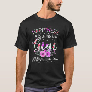 Happiness Is Being A Gigi Womens Gigi Mother s Da T-Shirt