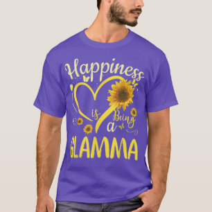 Happiness Is Being A Glamma Sunflower Mother's Day T-Shirt