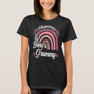 Happiness Is Being A Grammy Cute Rainbow Mothers D T-Shirt