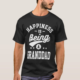 Happiness is Being a Granddad T-shirt Gift