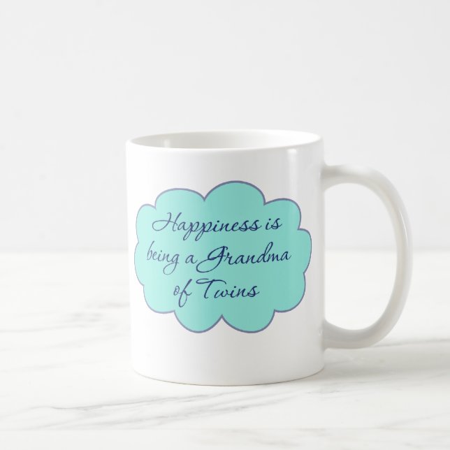 Happiness is Being a Grandma of Twins Coffee Mug (Right)
