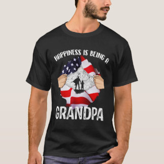 Happiness Is Being A Grandpa Father'S Day Gift T-Shirt
