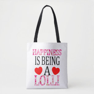Happiness Is Being A Lolli Floral Mimi Christmas  Tote Bag