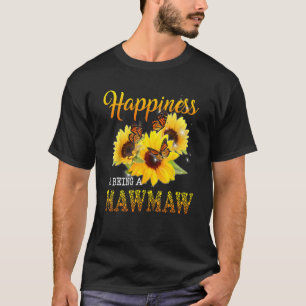 Happiness Is Being A Mawmaw Butterfly Sunflowers T-Shirt