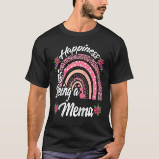 Happiness Is Being A Mema Cute Rainbow For Mothers T-Shirt