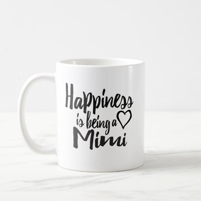 Happiness Is Being A Mimi Heart Coffee Mug (Left)