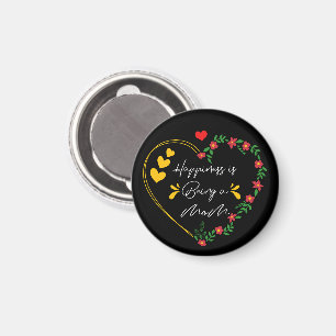 Happiness Is Being A Mum Funny Mothers Day New Mum Magnet