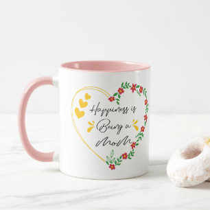 Happiness Is Being A Mum Funny Mothers Day New Mum Mug