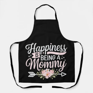 Happiness Is Being A Mummy Floral Mother’s Day Apron