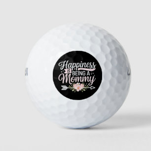 Happiness Is Being A Mummy Floral Mother’s Day Golf Balls