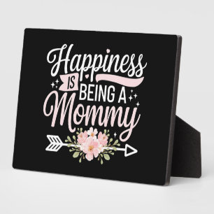 Happiness Is Being A Mummy Floral Mother’s Day Plaque