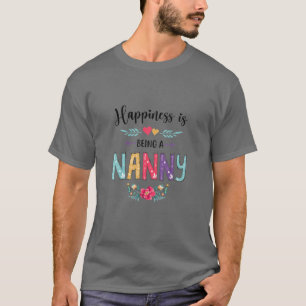 Happiness Is Being A Nanny For The First Time Moth T-Shirt