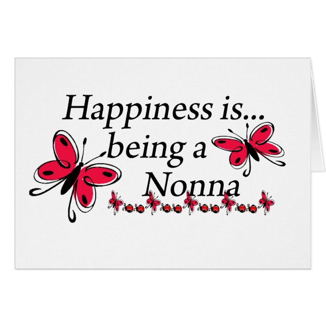 Happiness Is Being A Nonna BUTTERFLY (Front Horizontal)