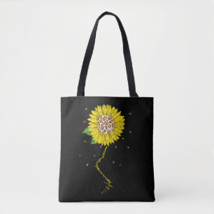 Happiness Is Being A Nonna Floral Mimi Christmas Tote Bag