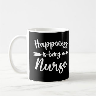 Happiness Is Being A Nurse Funny Nurses Coffee Mug