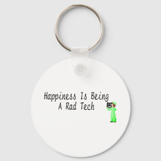 Happiness Is Being A Rad Tech Key Ring