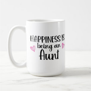 Happiness Is Being An Aunt Birthday Niece Nephew Coffee Mug