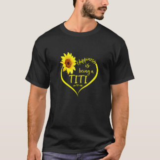 Happiness Is Being An Titi Sunflower Titi Mothers  T-Shirt