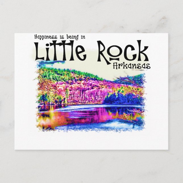 Happiness Is Being in Little Rock Postcard (Front)