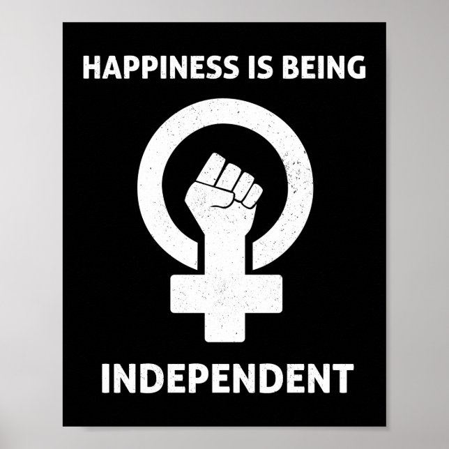 Happiness is being Independant Poster (Front)
