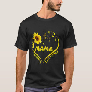 Happiness Is Being Labrador Mama Sunflower Hippy D T-Shirt