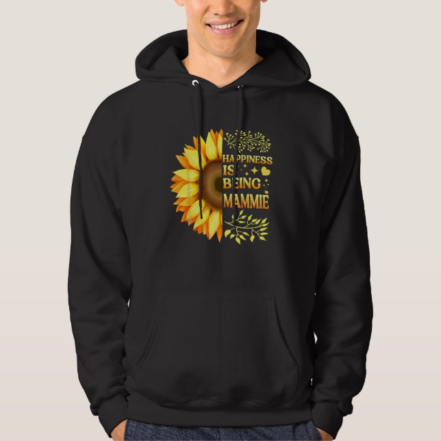 Happiness Is Being Lala Grandma To Be Sunflower Mo Hoodie (Front)