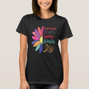 Happiness Is Being Yiayia Grandma To Be Sunflower  T-Shirt