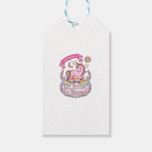 Happiness Is Believing Unicorns Rainbow Stars Gift Tags