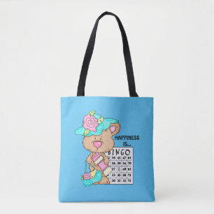 Happiness is Bingo Gambling tote bag