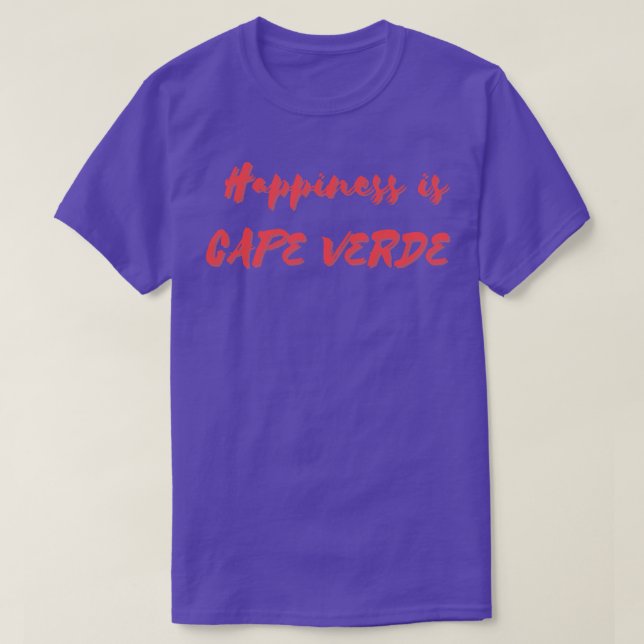 Happiness is Cape Verde T-Shirt (Design Front)