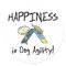 Happiness is Dog Agility Stickers