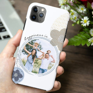 Happiness is .. Family Photo   Pop Art Flowers Case-Mate iPhone Case