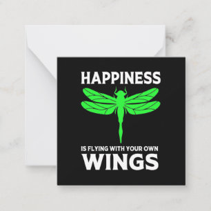 Happiness Is Flying With Dragonfly Card