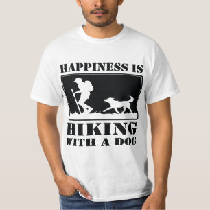 Happiness Is Hiking With a Dog Graphi Men's  T-Shirt