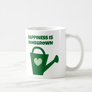 Happiness is Homegrown coffee mug for gardener