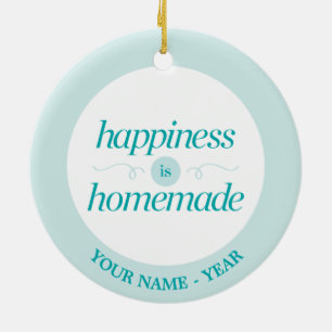 Happiness is Homemade Ceramic Tree Decoration