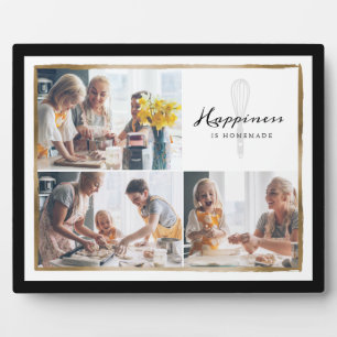 Happiness Is Homemade Family Photo Collage Plaque