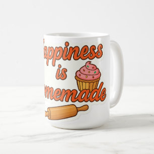 Happiness is Homemade Sticker  Coffee Mug