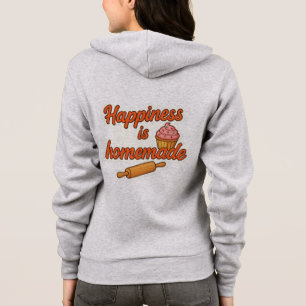 Happiness is Homemade Sticker Hoodie