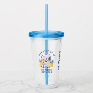 Happiness is Morning Rituals Acrylic Tumbler