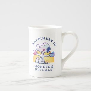 Happiness is Morning Rituals Bone China Mug