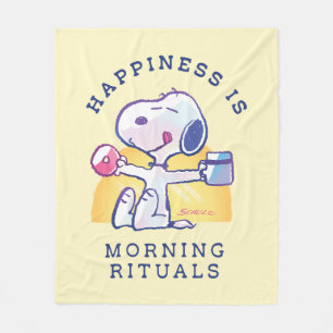 Happiness is Morning Rituals Fleece Blanket