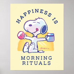 Happiness is Morning Rituals Poster