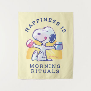 Happiness is Morning Rituals Tapestry