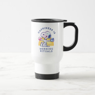 Happiness is Morning Rituals Travel Mug