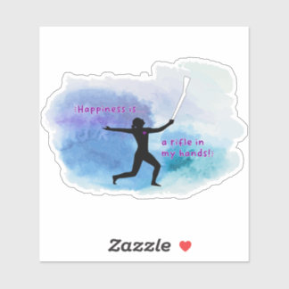 Happiness is.. Rifle Watercolor