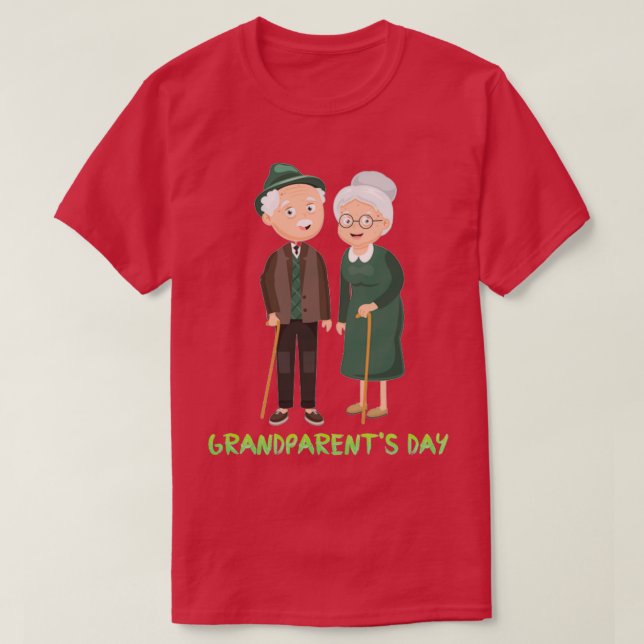 Happiness is spending time with my grandparents Ha T-Shirt (Design Front)