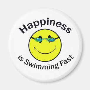 Happiness is Swimming Fast Magnet