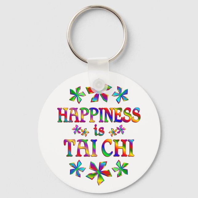 Happiness is Tai Chi Key Ring (Front)